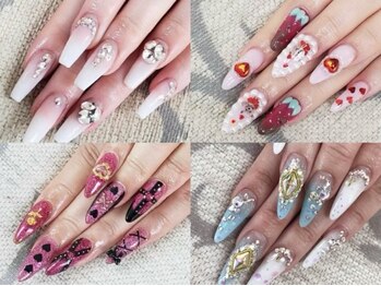 エムアイネイル(MI nail)の写真/スカルプ¥8800~美フォルムをスピーディーに★つけ放題あり♪シンプルコースも多数.熟練スタッフが施術☆