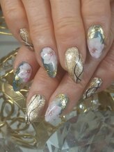 マイネイルアンドアイラッシュ(MyNail&Eyelash)/和柄×縦グラデーション