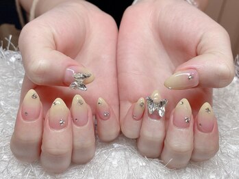 レアネイル 新宿(le'a nail)/イエローグラデーションデザイン