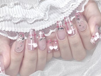 モカ 心斎橋(moca by Lee)/【Aina】チェックネイル