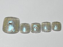 ネイルメゾン 渋谷店(NAIL MAISON)/フットキラキラネイル¥6000