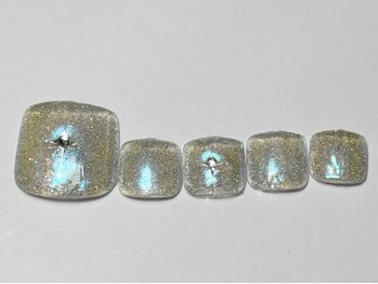 ネイルメゾン 渋谷店(NAIL MAISON)/フットキラキラネイル¥6000