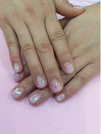 ホロ　グラデーションネイル
