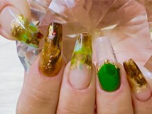 ネイルズ とんぷそん/ワンポイントクリアフレンチ♪