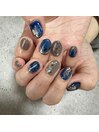 ブルーニュアンスネイル☆