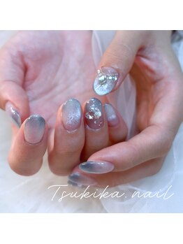 ツキカドットネイル(tsukika.nail)/【マグネットグラデ】