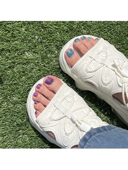 ネイル スマイル(nail SMILE)/キラキラフラッシュネイル