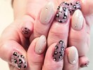 ヒョウ柄ネイル