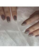 エンジュ 新大阪店(enju)/クリアブラックネイル