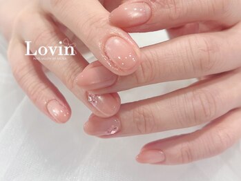 【パラジェル】桜ピンクネイル