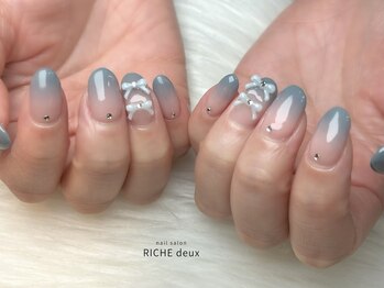 くすみブルーのグラデーション