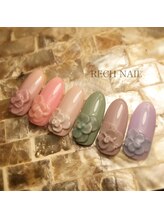 レッシュネイル サロンアンドスクール(RECH NAIL salon&school)/エンボスアート