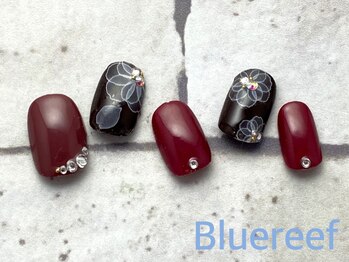 ネイルアンドまつげエクステ ブルーリーフ 四谷三丁目店(Blue Reef)/フラワーネイル