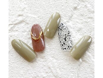 ミュナ(myuna)/トレンドブラウンミラーネイル