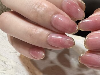 デューネイルスタジオ(dew nail studio)/ニュアンスミラーフレンチ