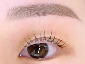 ミーナ 水ヶ江店(mina)の写真/理想の目元を叶えるならセットメニューが◎「眉waxスタイリング&まつ毛パーマ(上)」で鏡を見るのも楽しく♪