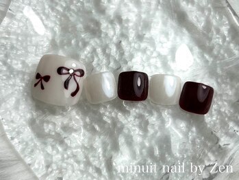 ミニュイネイルバイゼン(minuit nail by Zen)/【foot】定額デザインコース