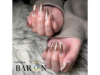 バロン 新宿店(BARON)/ピンクゴールド×アメグラデ