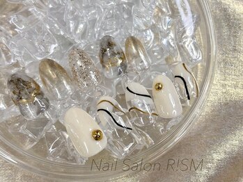 リズム(Nail salon Rism)/1月シンプル定額【冬ネイル】