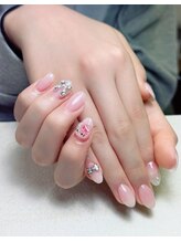 ワンカラー+パーツ付け