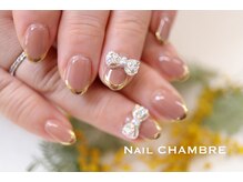 ネイル シャンブル(nail CHAMBRE)/ミラーフレンチネイル