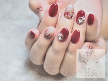 オトナネイル(otona nail)/小花グラデーションジェルネイル