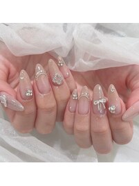 女の子らしいネイル