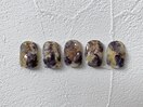 ニュアンスネイル　鉱物ネイル