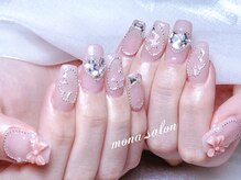 モナサロン(Mona salon)/羽チェーンデザインネイル