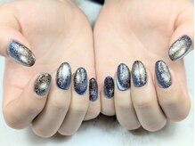チモカネイル(CHIMOKA NAIL)/宇宙ネイル¥8500