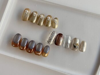 アオアオ(AOAO)の写真/シンプルから個性的なニュアンスネイルまで幅広くデザイン選択OK！カラー/パーツの変更が可能です。