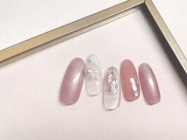 大人可愛いネイル￥8800