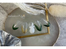 お正月/うさぎネイル