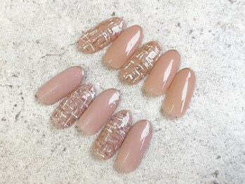 アバネイル 藤が丘(AVA NAIL)/【ミラーツイードネイル】