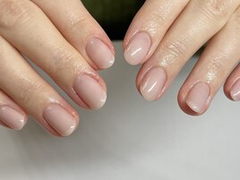 ラメワンカラー＊自爪育成