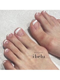 フット　フレンチネイル