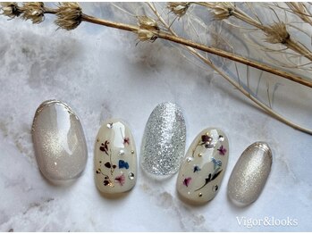 マグネット 白 フラワー