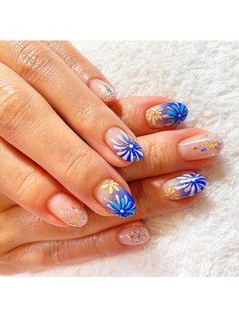 ロータス Lotus/花火ネイル