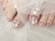 ジルネイル 津田沼店(Zir nail)の写真/チラッと見える可愛いフットネイルにキュン♪旅行やイベントなどお出掛けの予定に合わせて楽しもう★