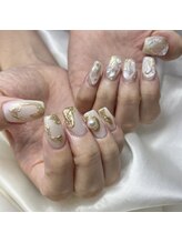 レイネイル 岐阜茜部店(RAY NAIL)/ニュアンス×ブライダル