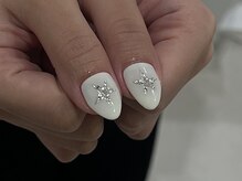 クリーム(cream)/シンプル/ホワイト/星