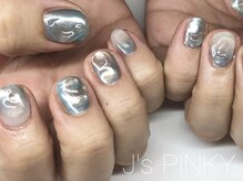ネイルスペース ジェイズ ピンキー(NAIL SPACE J's PINKY)/もやもやネイル