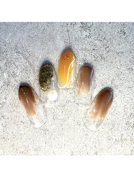 ニュアンスビタミンカラーネイル