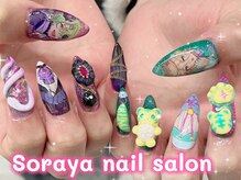 ソラヤ(Soraya)/痛ネイル3Dアート持ち込みネイル