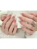 【人気No.1】秋人気ワンホンチーク+マグネットネイル6680円#フィルイン対応
