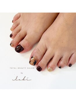 バイラキ(by laki)/アニマル柄フットネイル☆