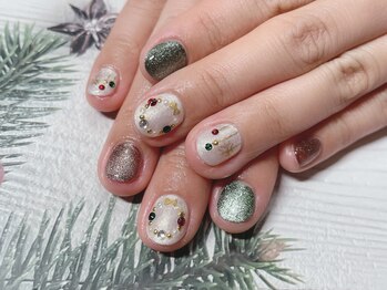 クリスマスネイル