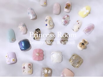 プリンセスルーム(Princess Room)の写真/キャンペーンアート毎月更新★【ハンド/フット定額¥5500～】大人女性に人気の上品デザインを豊富にご用意♪