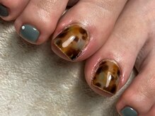 オーラリー ネイル アート メゾン(ORRERY nail art maison)/フット/ べっ甲レオパード