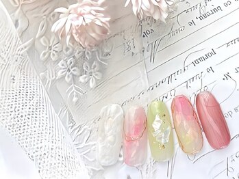 ネイルサロン&スクール ジーナ(GINA)/春色ニュアンスネイル